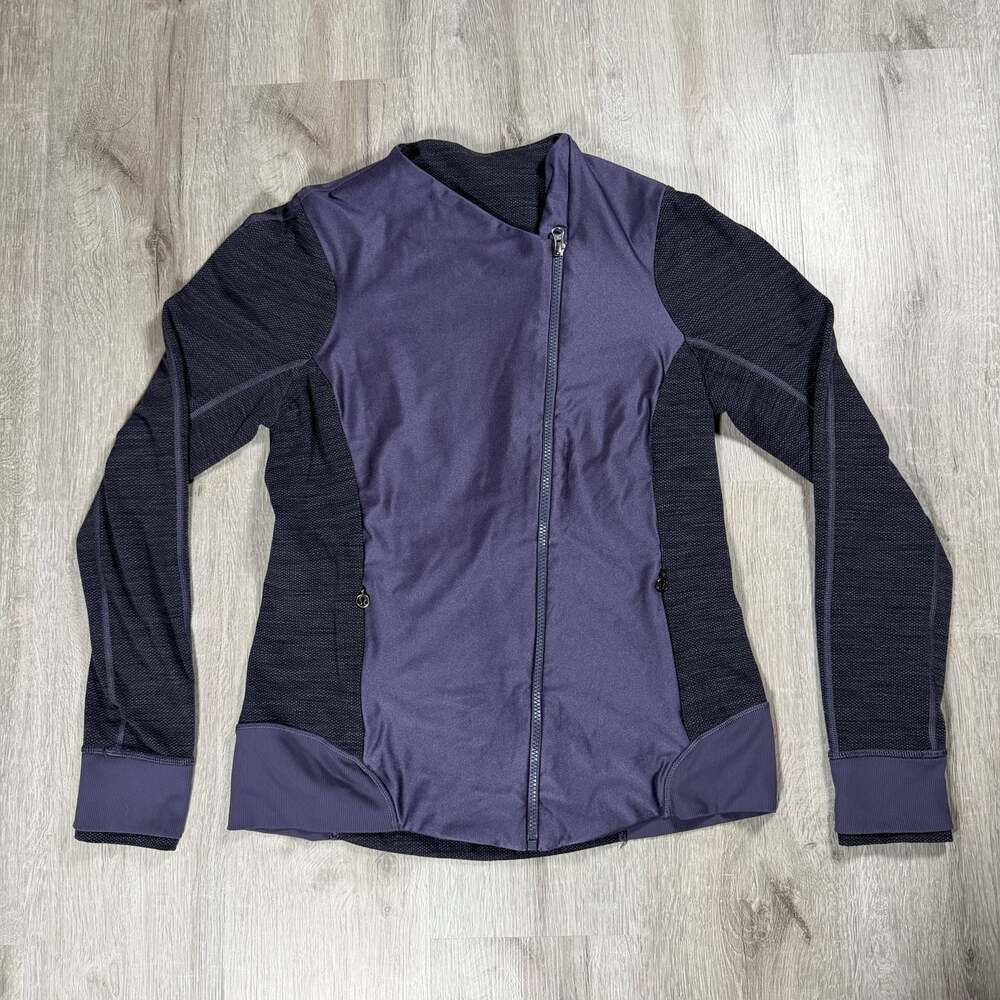 Lululemon Emerge Renewed Asymmetrical Zip-Up Jacket in Nightfall Purple